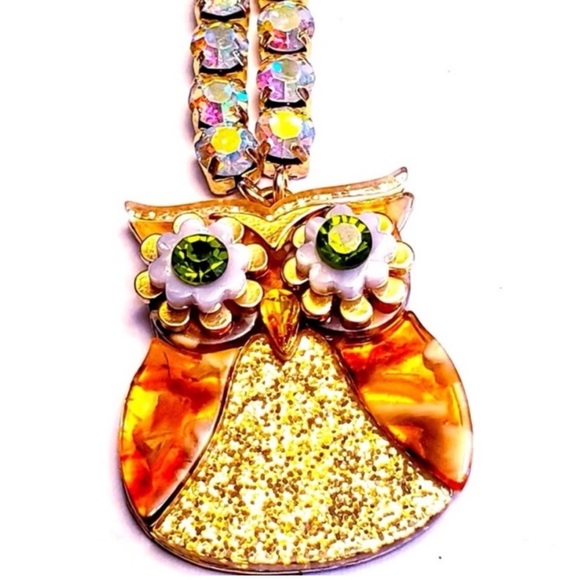 New Betsey Johnson owl necklace - Picture 5 of 14